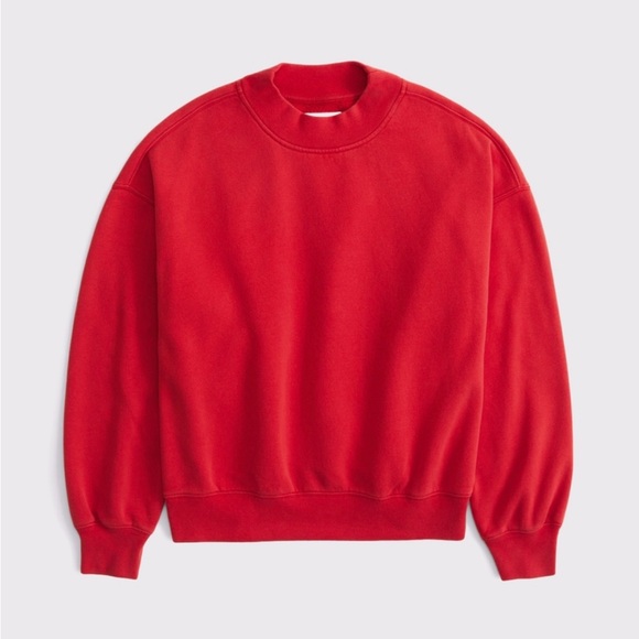 A&F Sunday Mockneck crew sweatshirt - Picture 3 of 4